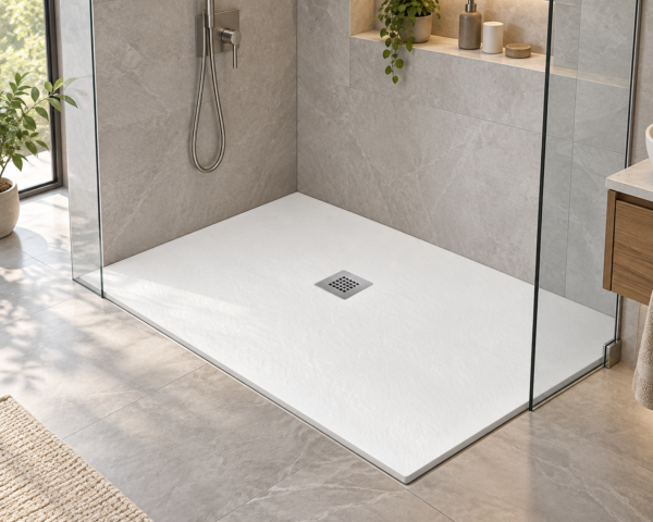Ambiente bagno moderno con piatto doccia Frascio
