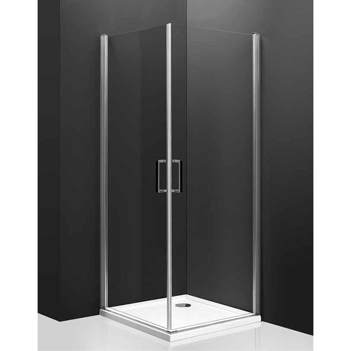 Box Doccia Porte Battenti Angolare In Cristallo Temperato - Frascio Store  Accessori per il bagno