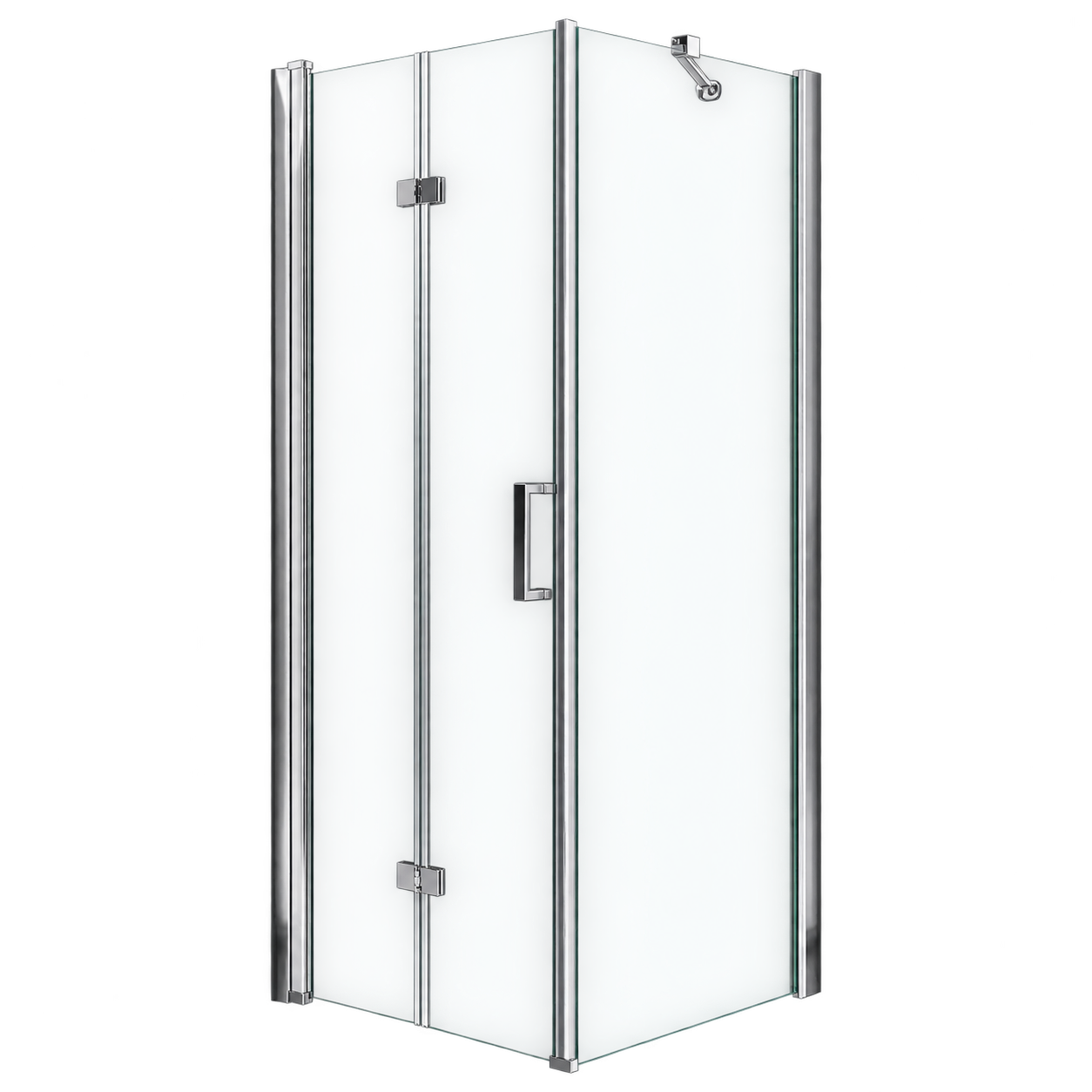 Box Doccia Chiusura a Pacchetto con un Lato Fisso in Cristallo Temperato – Quadrato e Rettangolare - immagine 3