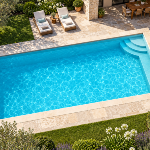 Piscina modello 11 in vetroresina – 7,90 × 3,70 m