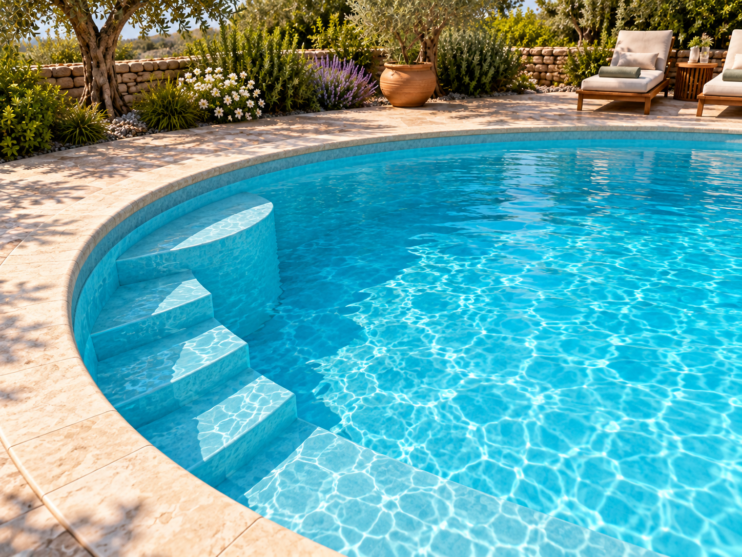Piscina modello 26 in vetroresina – 5,60 × 3,25 m - immagine 6