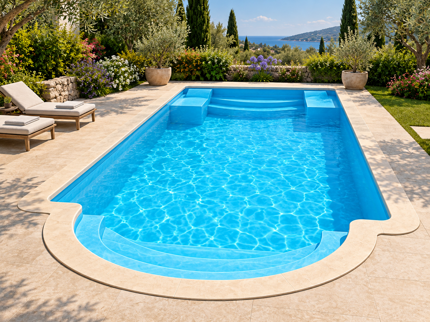 Piscina modello 20 in vetroresina – 6,00 × 3,00 m - immagine 3