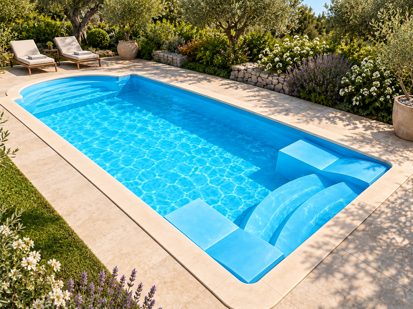 Piscina modello 20 in vetroresina – 6,00 × 3,00 m - immagine 6