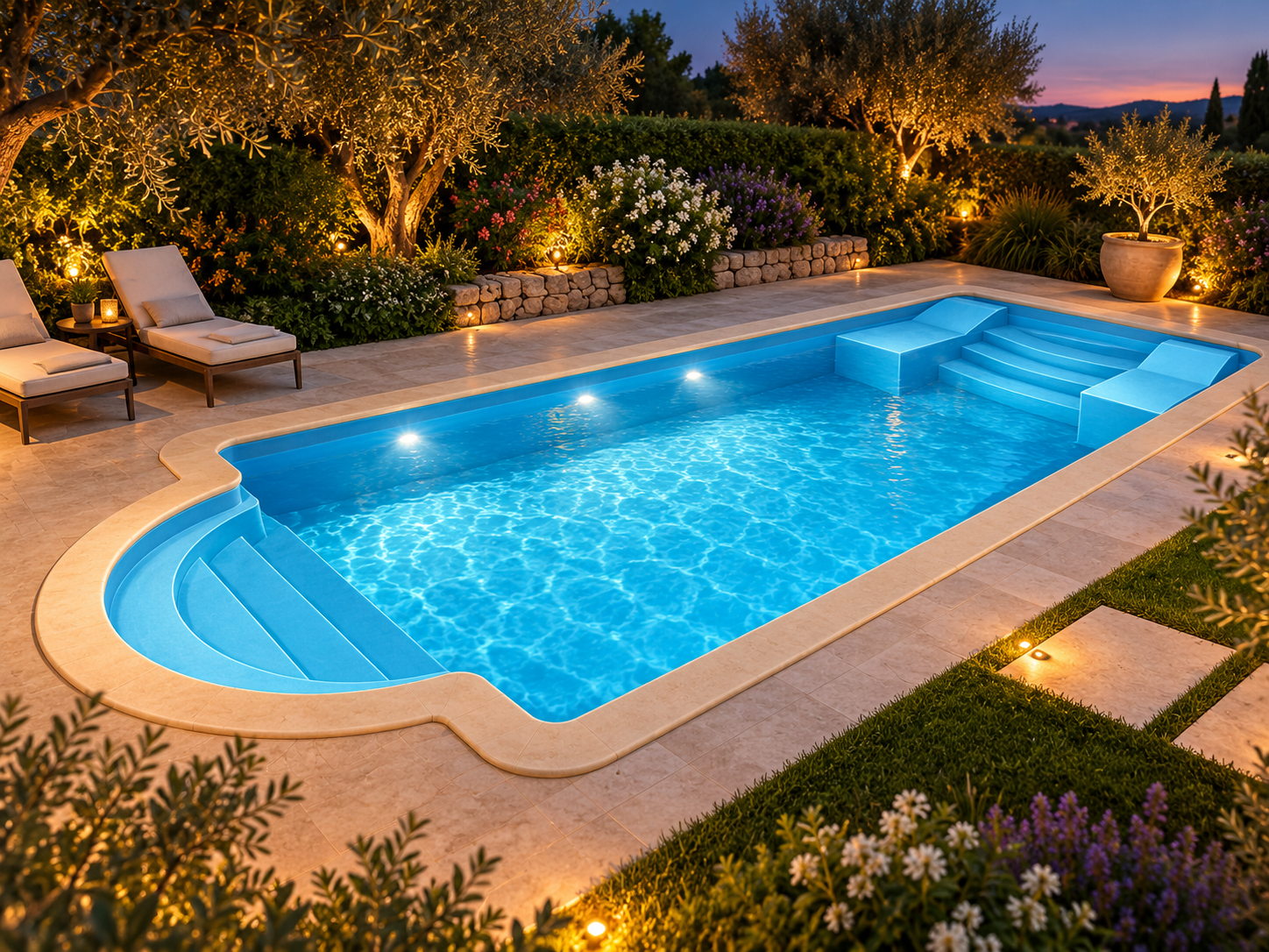 Piscina modello 20 in vetroresina – 6,00 × 3,00 m - immagine 9