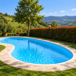 Piscina modello 16 in vetroresina – 8,20 × 3,80 m