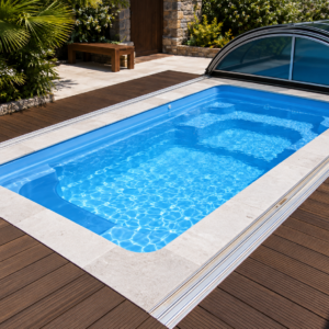 Piscina modello 24 in vetroresina – 4,48 × 2,28 m