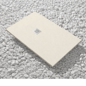 Piatti Doccia Bianco Perla Ral 1013 Vulcano Line In Resina e Polvere Di Marmo