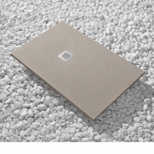 Piatti Doccia Beige Ral 1019 Vulcano Line In Resina e Polvere Di Marmo