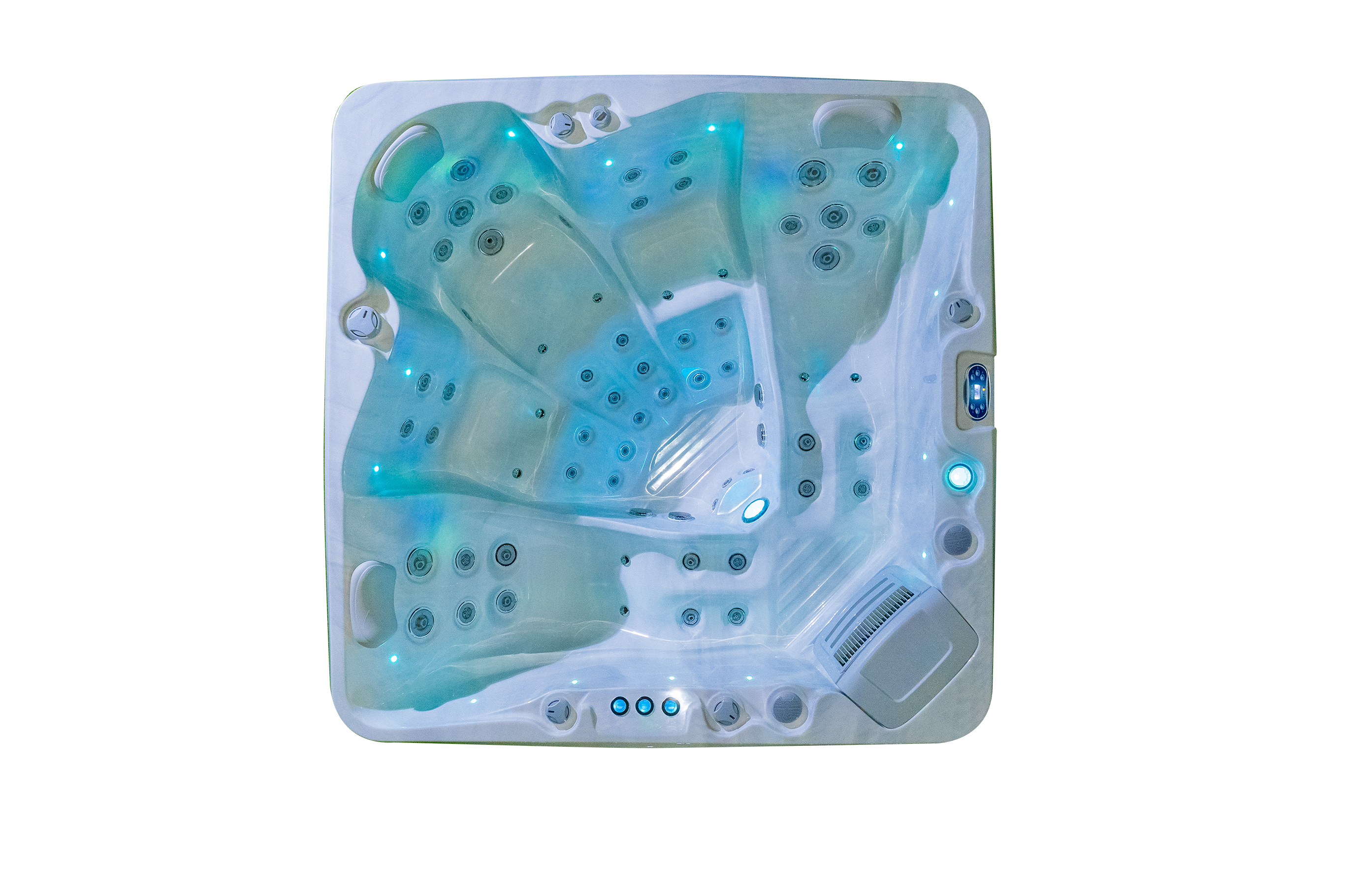 Spa Vasca Idromassaggio Da Esterno FRA03 Misura 210 x 210 cm – Image 5