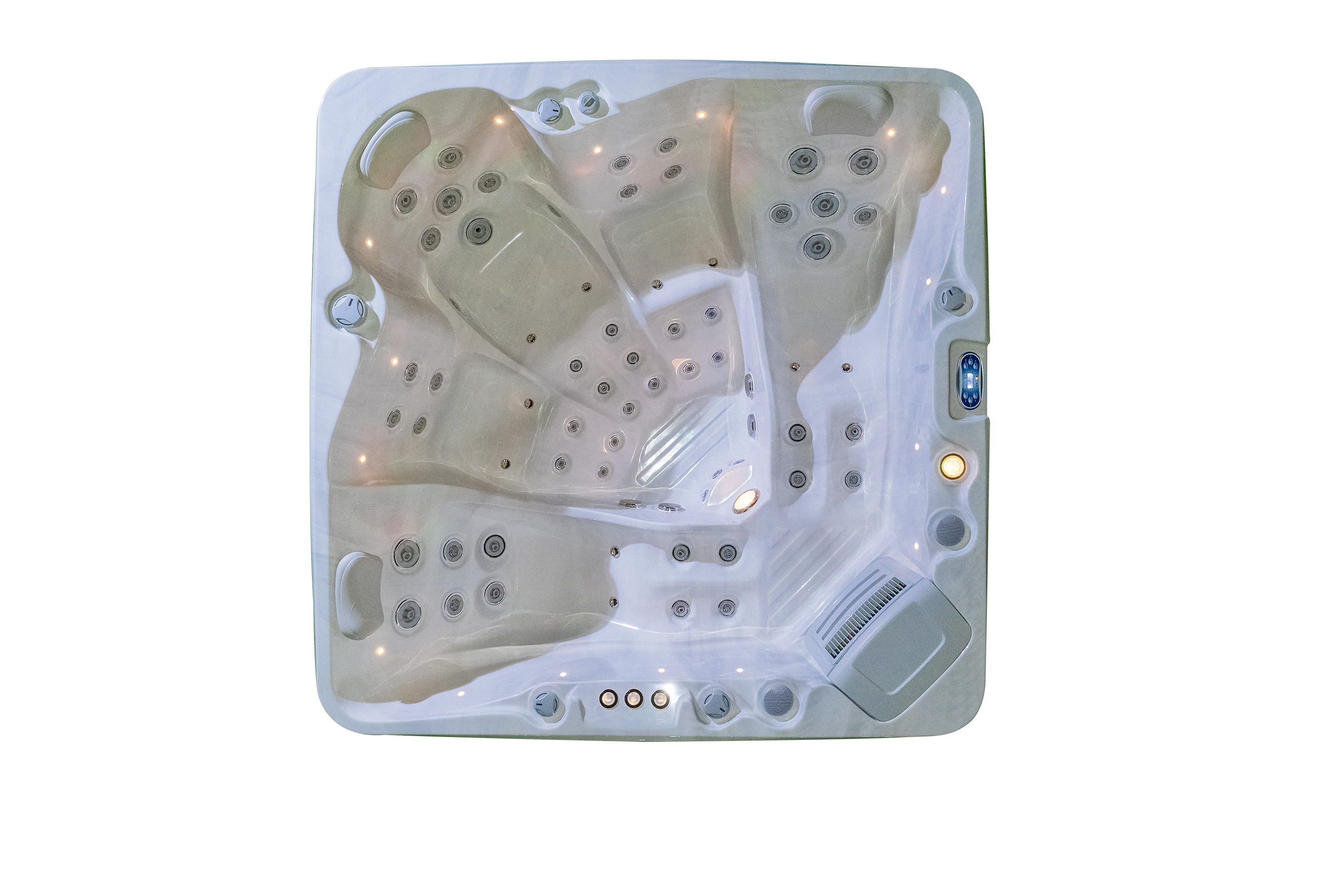 Spa Vasca Idromassaggio Da Esterno FRA03 Misura 210 x 210 cm – Image 6