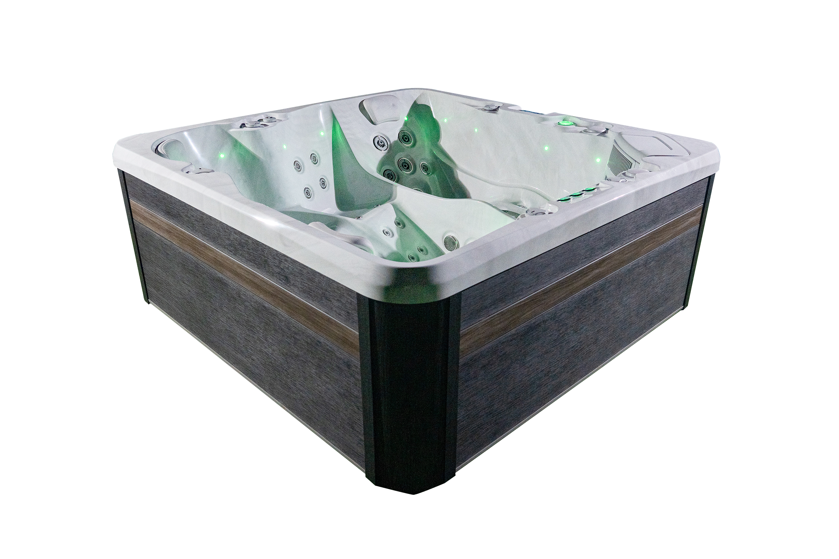 Spa Vasca Idromassaggio Da Esterno FRA03 Misura 210 x 210 cm – Image 11