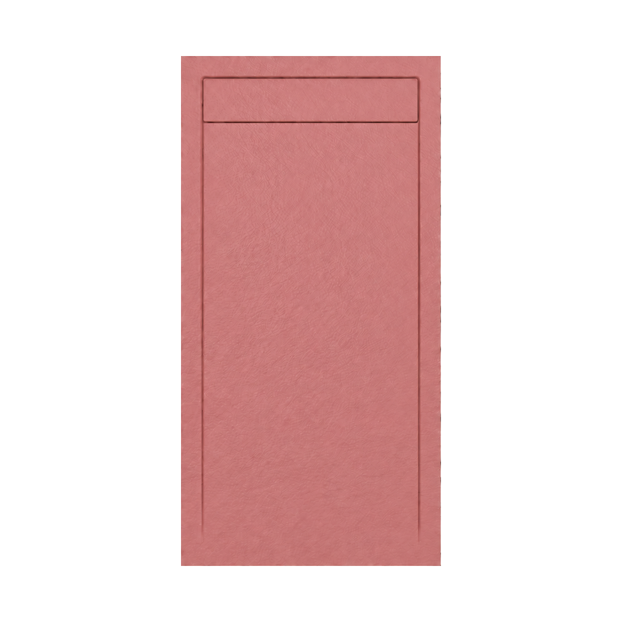 Piatti Doccia Rosa Antico Ral 3014 Vulcano Line In Resina e Polvere Di Marmo Con Griglia Laterale In Marmo Resina - immagine 2