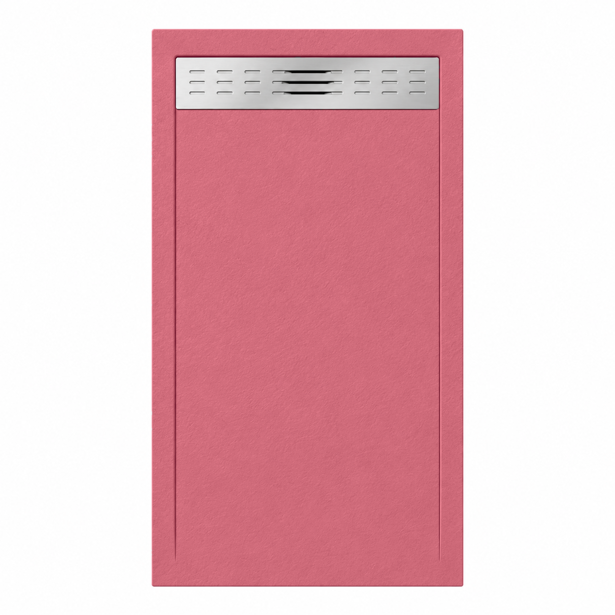 Piatti Doccia Rosa Antico Ral 3014 Vulcano Line In Resina e Polvere Di Marmo Con Griglia Laterale - immagine 2
