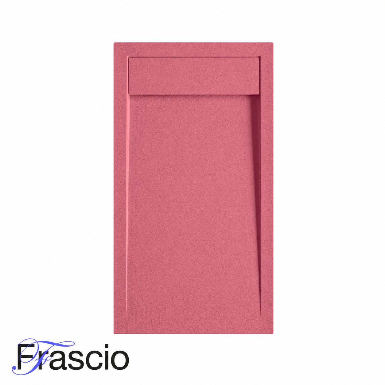 Piatti Doccia Rosa Antico Ral 3014 Vulcano Line In Resina e Polvere Di Marmo Con Griglia Laterale In Marmo Resina