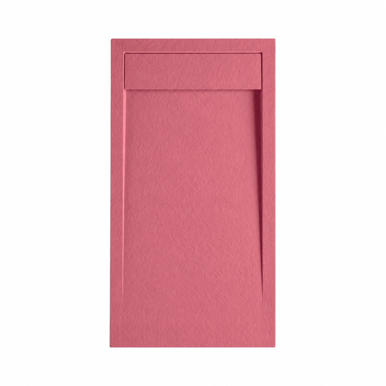 Piatti Doccia Rosa Antico Ral 3014 Vulcano Line In Resina e Polvere Di Marmo Con Griglia Laterale In Marmo Resina - immagine 2