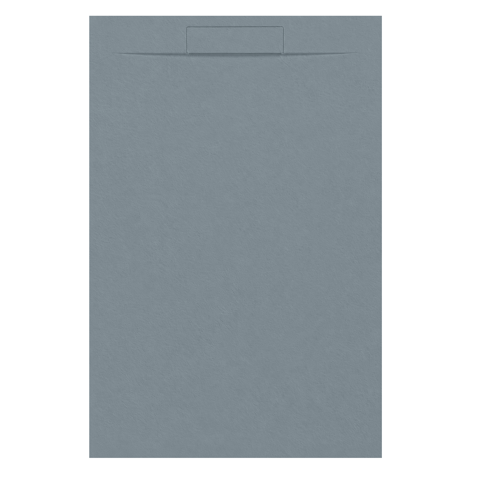 Piatti Doccia Grigio Vaio Ral 7000 Vulcano Line PLUS In Resina e Polvere Di Marmo Con Griglia Laterale IN MARMORESINA - immagine 2