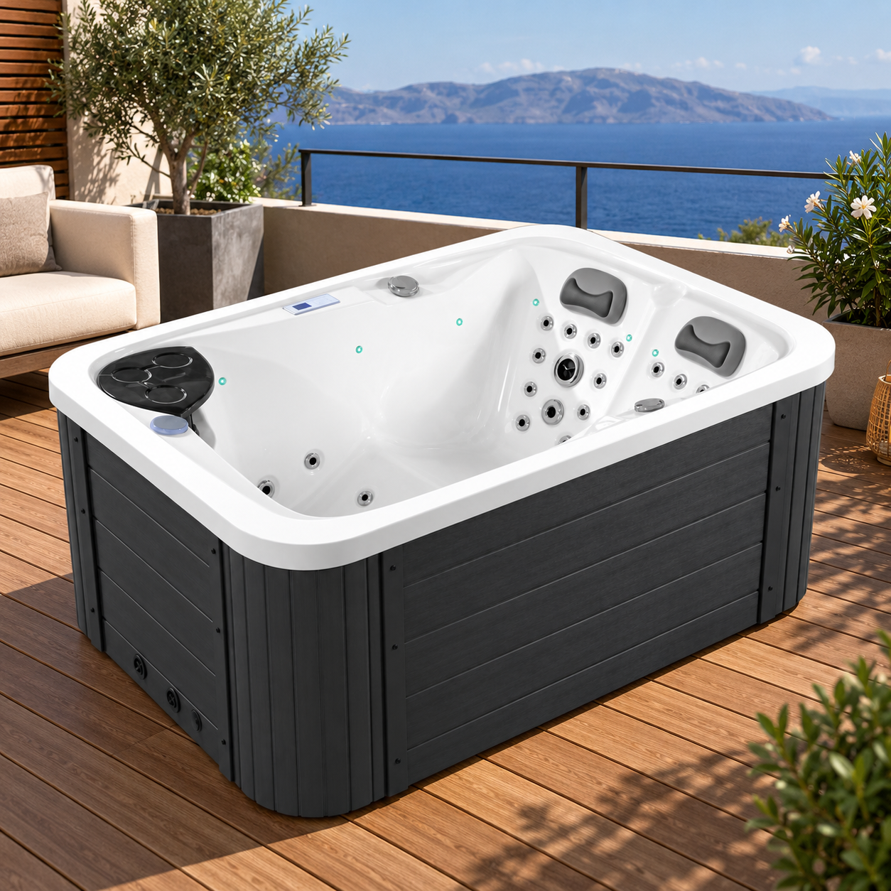SPA Vasca Idromassaggio FRA 1392-1 Misura 190x130 cm - immagine 5