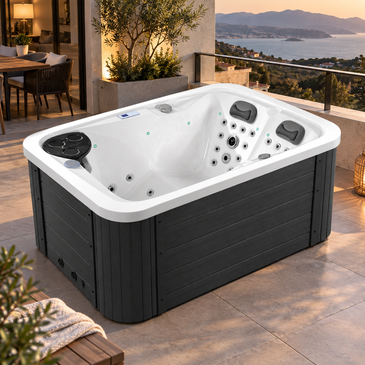 SPA Vasca Idromassaggio FRA 1392-1 Misura 190x130 cm - immagine 6