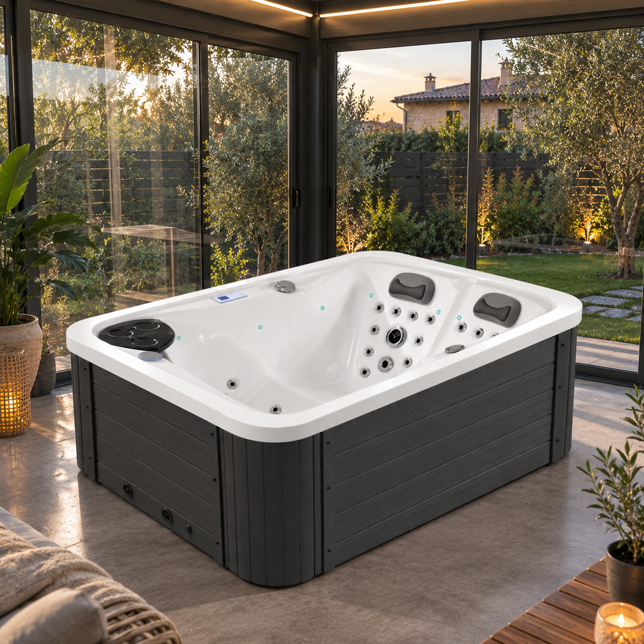 SPA Vasca Idromassaggio FRA 1392-1 Misura 190x130 cm - immagine 4