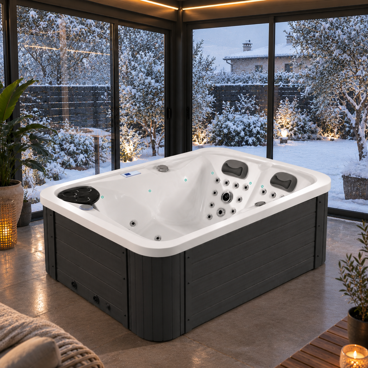 SPA Vasca Idromassaggio FRA 1392-1 Misura 190x130 cm - immagine 3