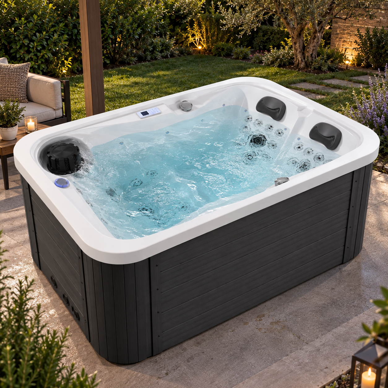SPA Vasca Idromassaggio FRA 1392-1 Misura 190x130 cm - immagine 11