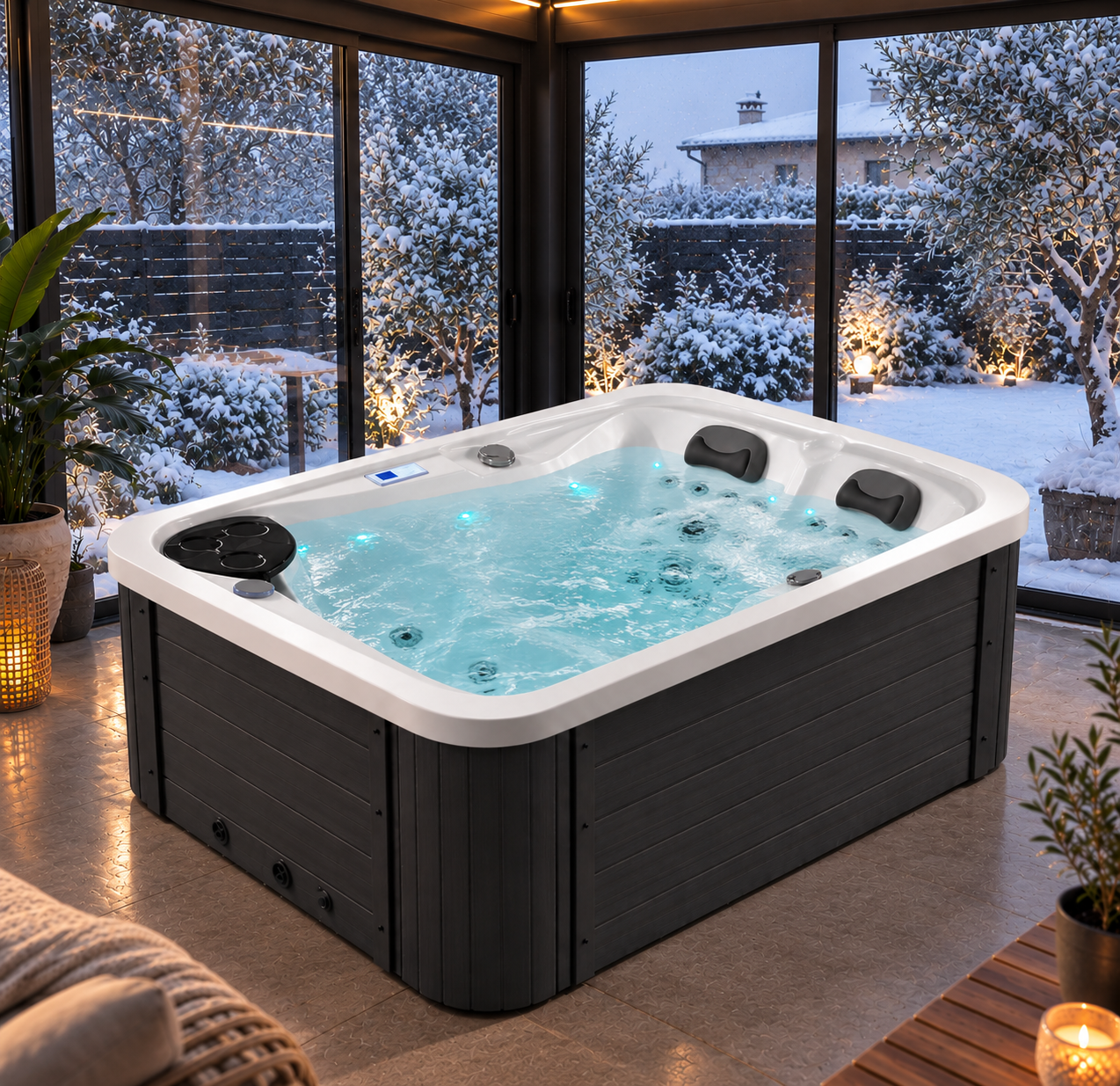 SPA Vasca Idromassaggio FRA 1392-1 Misura 190x130 cm - immagine 8