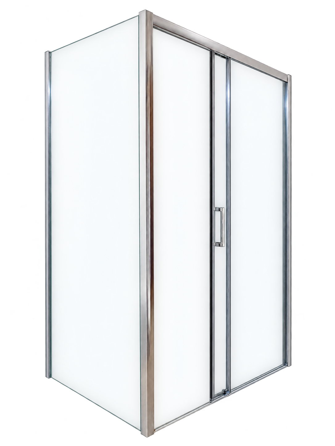 Box Doccia Angolare con Lato Fisso e Apertura Frontale Scorrevole a 2 Vetri – Ingresso Agevolato, Cristallo Temperato 6 mm, H 200 cm - immagine 6