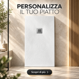 Piatti Doccia Personalizzati Nel Colore e Nelle Misure Vulcano Line In Resina e Polvere Di Marmo