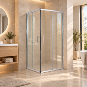 Box Doccia Apertura Angolare Quadro e Rettangolare In Cristallo Temperato